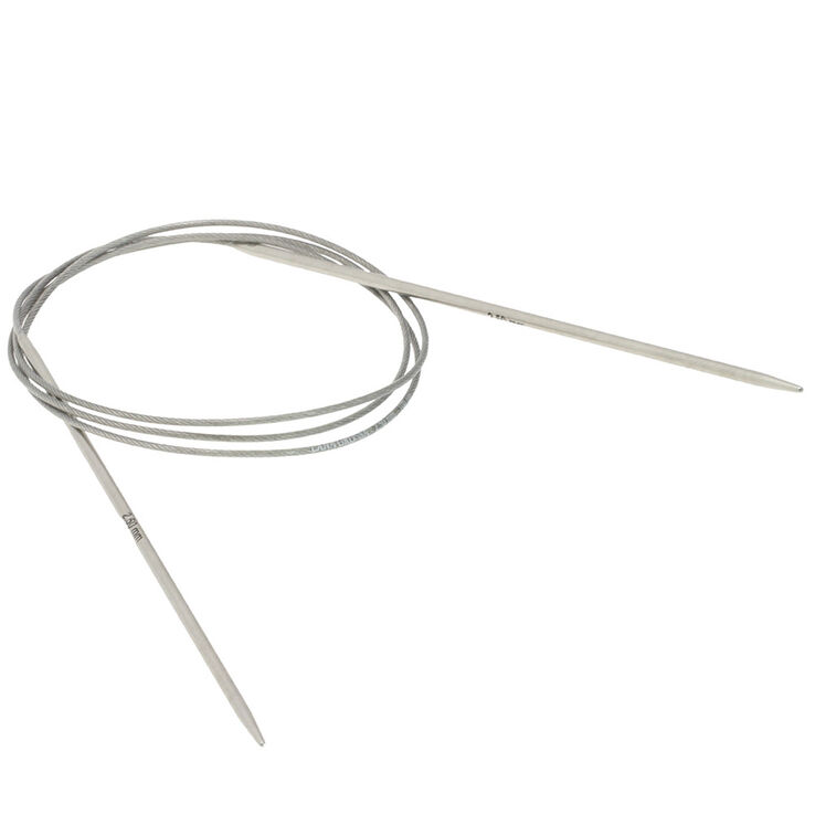 Lana Grossa Ago circolare da maglia acciaio inossidabile mis, 2,5/100cm