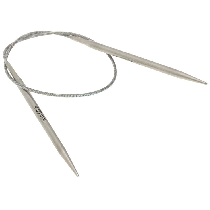 Lana Grossa Ago circolare da maglia acciaio inossidabile mis, 4,0/40cm