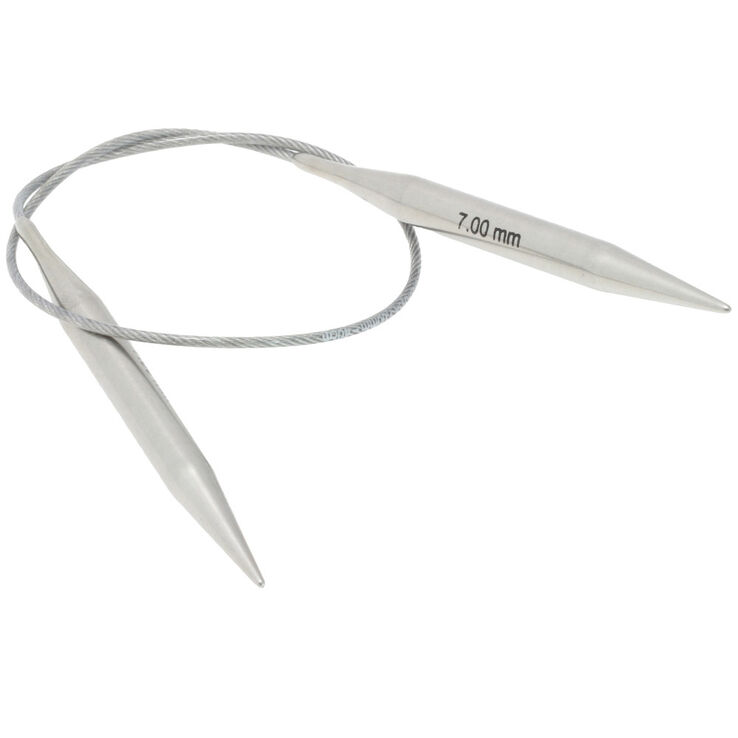 Lana Grossa Ago circolare da maglia acciaio inossidabile mis, 7,0/40cm
