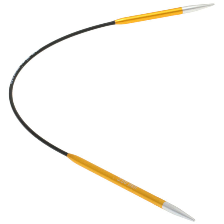 Lana Grossa Ago circolare Aluminio Rainbow mis, 3,5/25cm