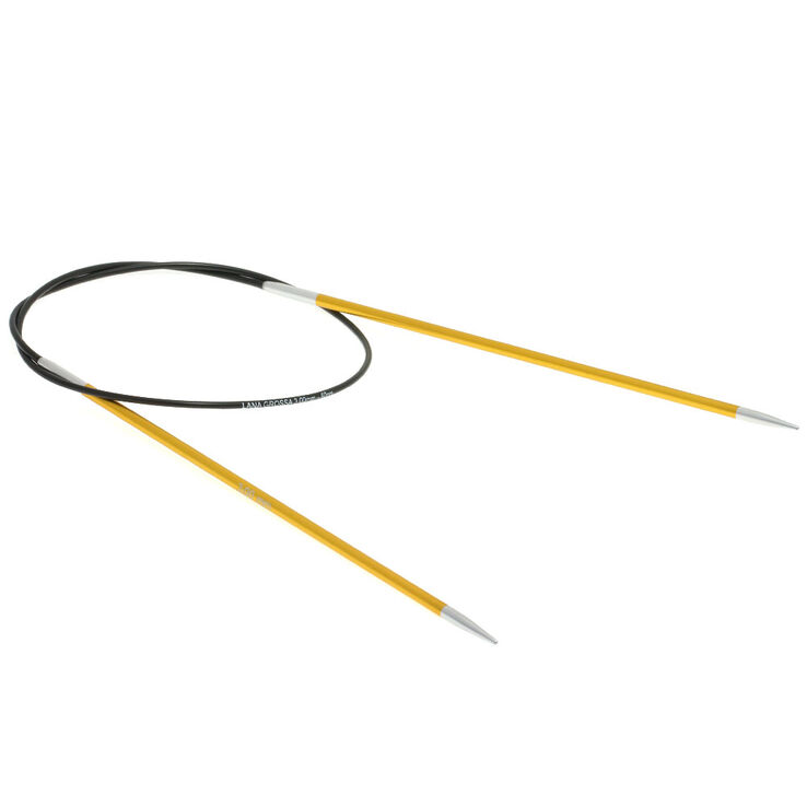 Lana Grossa Ago circolare da maglia alluminio Rainbow mis, 3,0/40cm