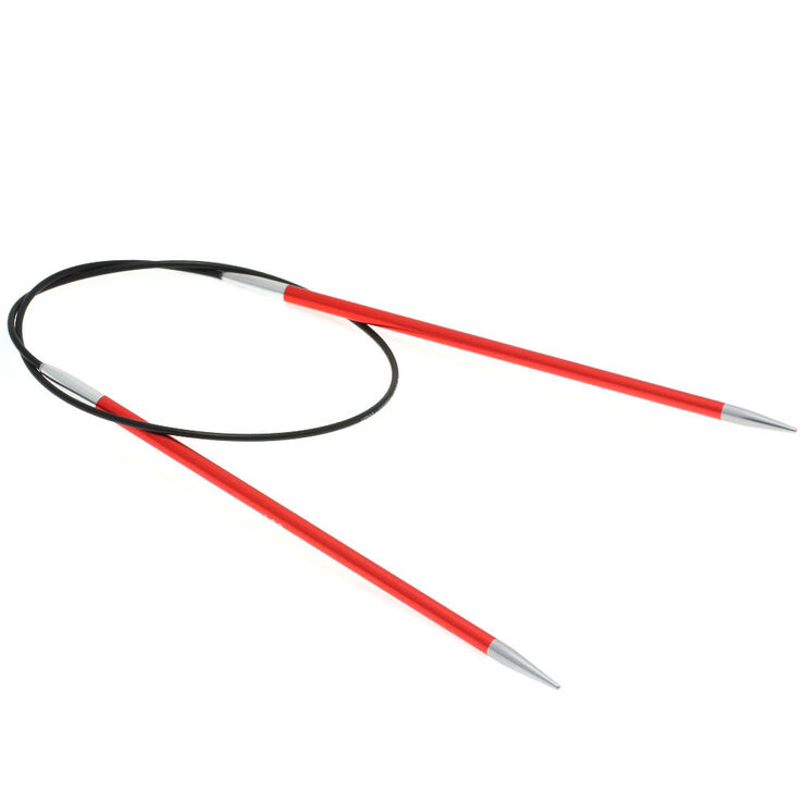 Lana Grossa Ago circolare da maglia alluminio Rainbow mis, 4,0/60cm