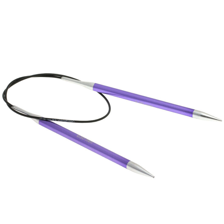 Lana Grossa Ago circolare da maglia alluminio Rainbow mis, 6,5/40cm