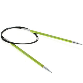 Lana Grossa Ago circolare da maglia alluminio Rainbow mis, 5,0/100cm