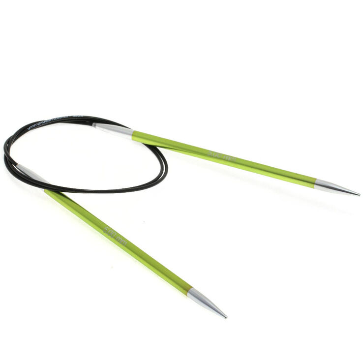 Lana Grossa Ago circolare da maglia alluminio Rainbow mis, 5,0/100cm