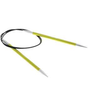 Lana Grossa Ago circolare da maglia alluminio Rainbow mis, 5,5/100cm