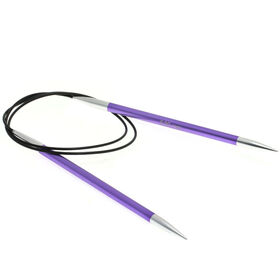 Lana Grossa Ago circolare da maglia alluminio Rainbow mis, 6,0/100cm