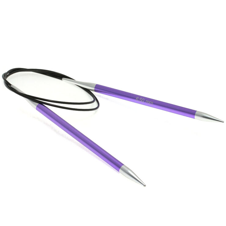 Lana Grossa Ago circolare da maglia alluminio Rainbow mis, 6,5/100cm