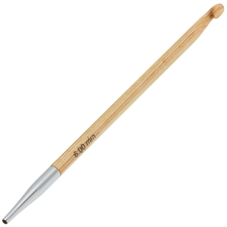 Lana Grossa Ago uncinetto tunisino design-legno mis, 6,0