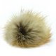 Pompon pelliccia Volpe | 14-bianco