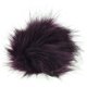 Pompon arte pelliccia Mini | 654-viola scuro