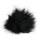 Pompon arte pelliccia Mini | 662-nero