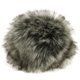 Pompon arte pelliccia Short Cut | 559-grigio scuro/grigio argento/grigio marrone