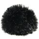 Pompon arte pelliccia Short Cut | 561-nero/bianco