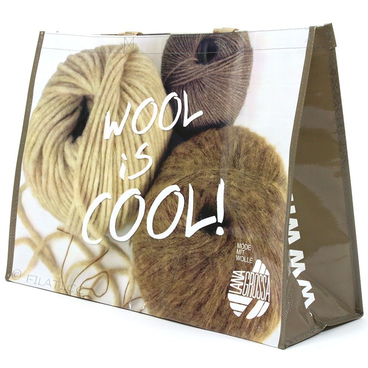 Sacchetto di acquisto WOOL IS COOL 17 | 01-beige/marrone/natura