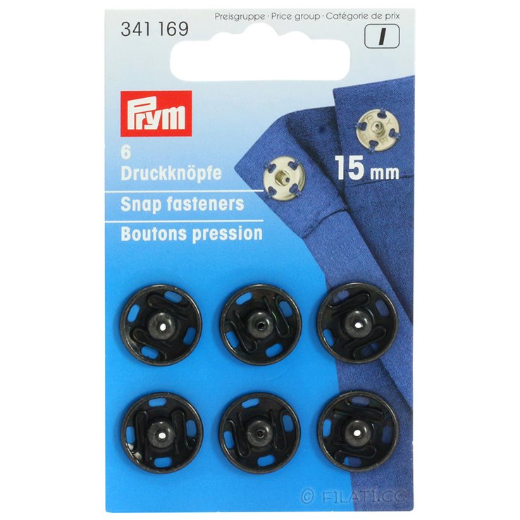PRYM 341169/15mm | 01-nero