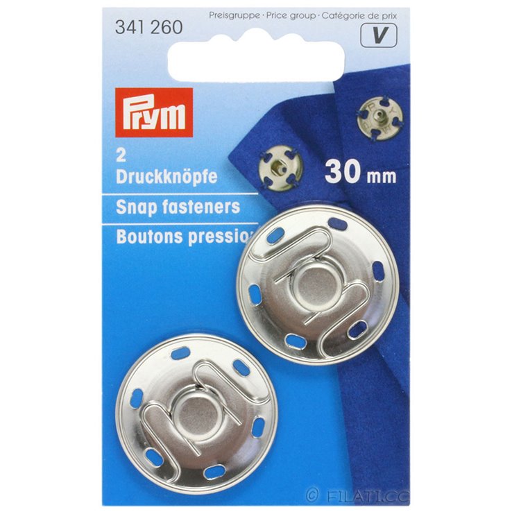 PRYM 341260/30mm | 260-argento