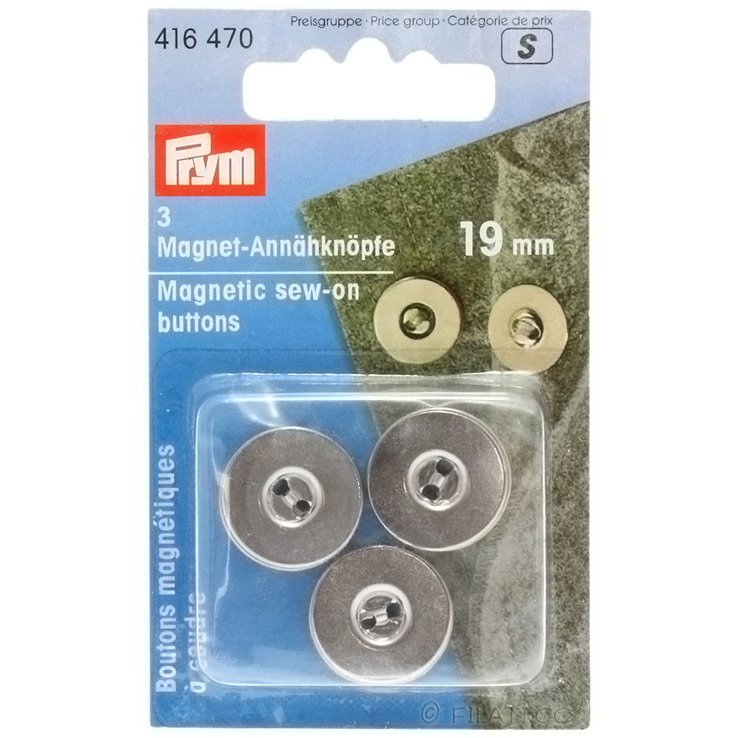 PRYM 416470/19mm | 470-argento