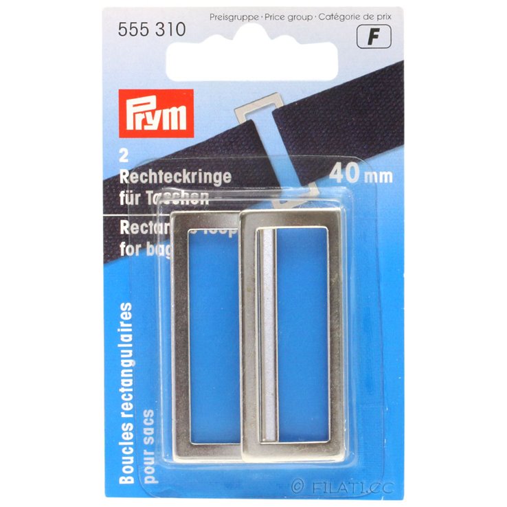 Anelli rettangolari 555310/40mm | 01-argento