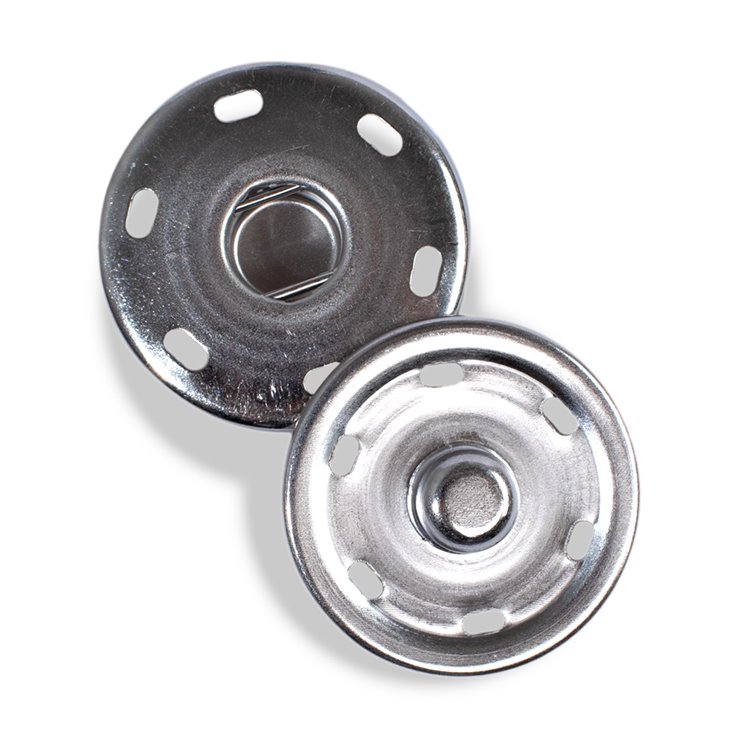 Bottone pressione M3055/30mm | 01-argento