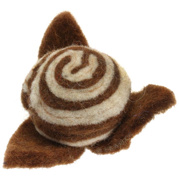 Pezzo decorativo feltro/7cm | 01-marrone