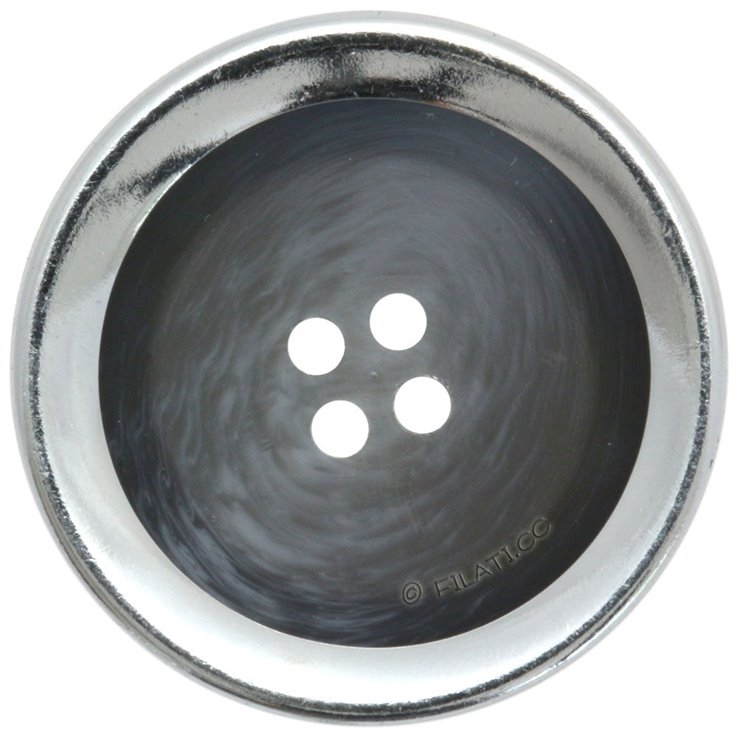 UNION KNOPF 452555/25mm | 76-blu/grigio/argento
