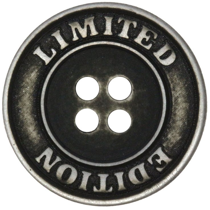 UNION KNOPF 453059/15mm | 7882-grigio scuro/argento