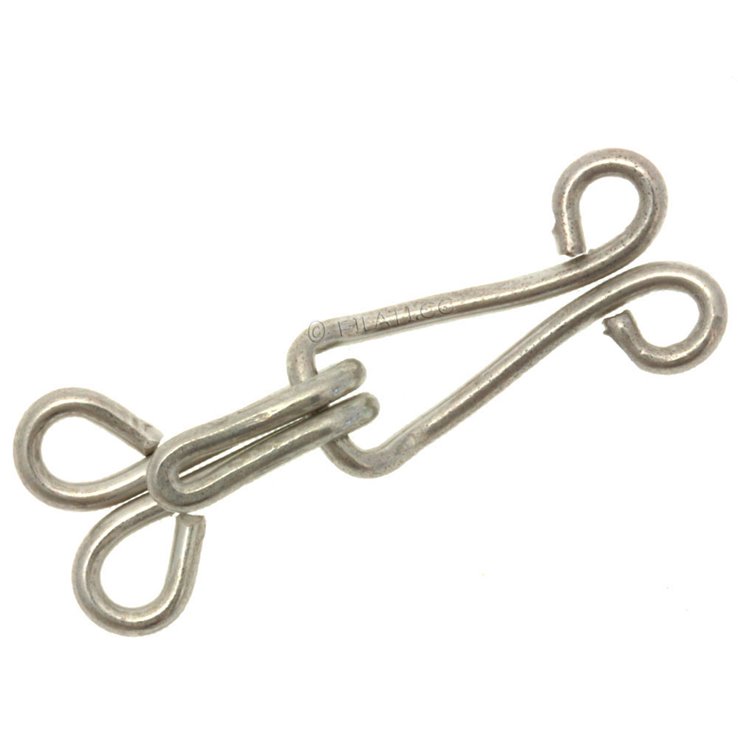 Gancio e gambo 57598/30mm | 825-argento