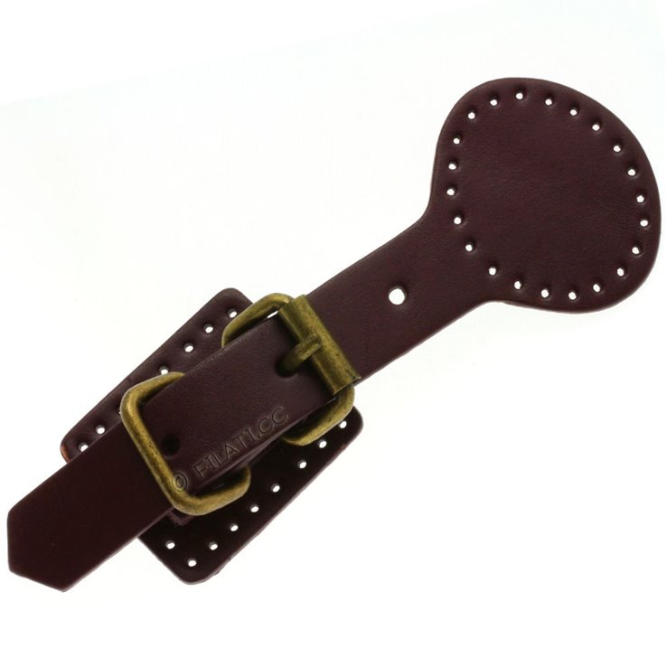 Fibbia in pelle 59976/100mm | 20-marrone