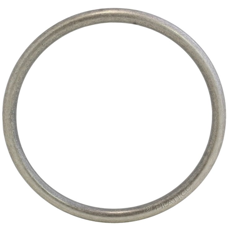 Anello in metallo 40mm | 833-argento vecchio