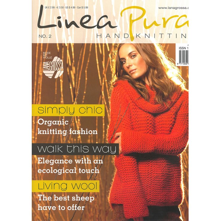 Lana Grossa LINEA PURA Issue 2 - Rivista + istruzioni in inglese
