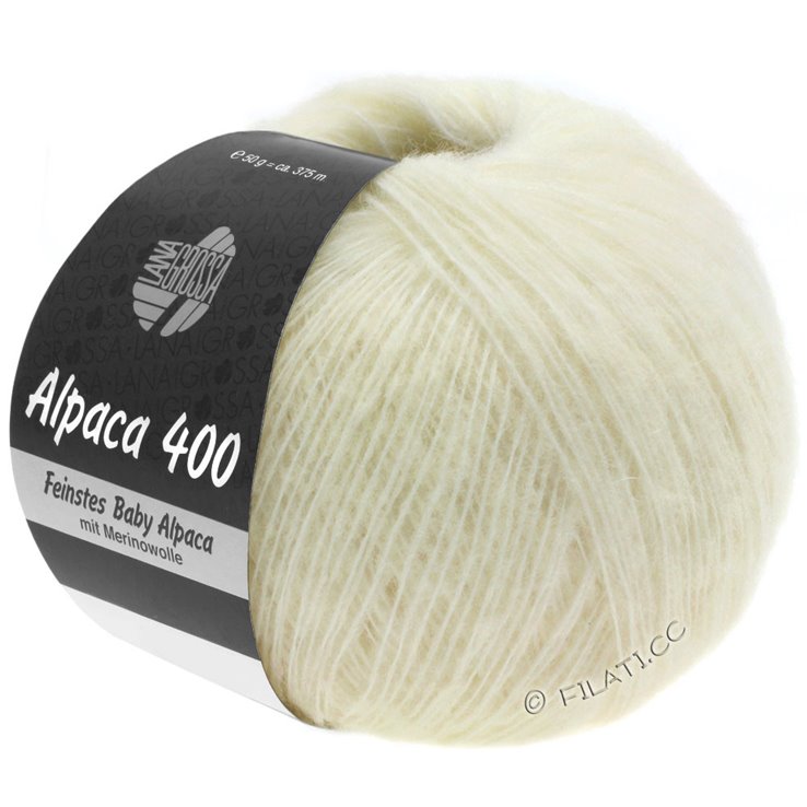 Lana Grossa ALPACA 400 | 01-ecru