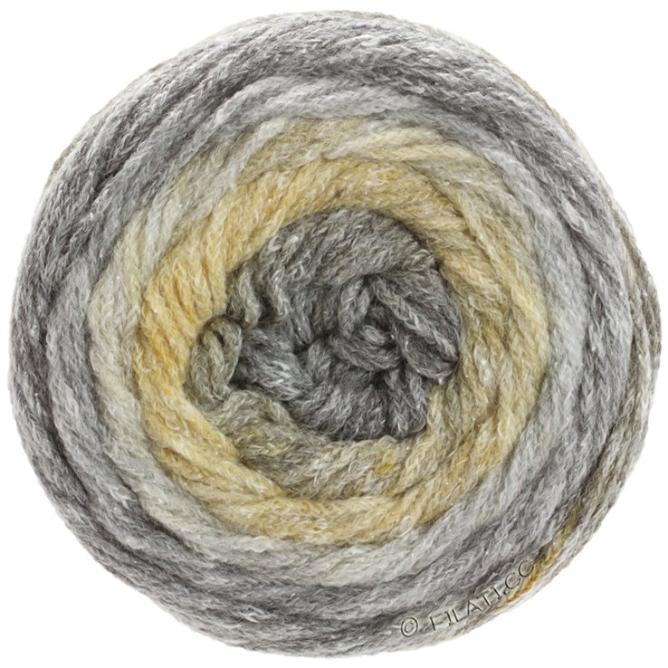Lana Grossa AMOROSO | 01-grège/beige verde/grigio chiaro/giallo sabbia