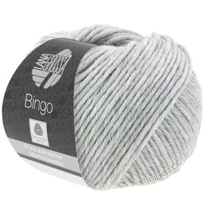 Lana Grossa BINGO  Uni/Melange | 001-grigio chiaro puntinato