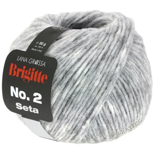 Lana Grossa BRIGITTE NO. 2 Seta | 01-grigio chiaro puntinato