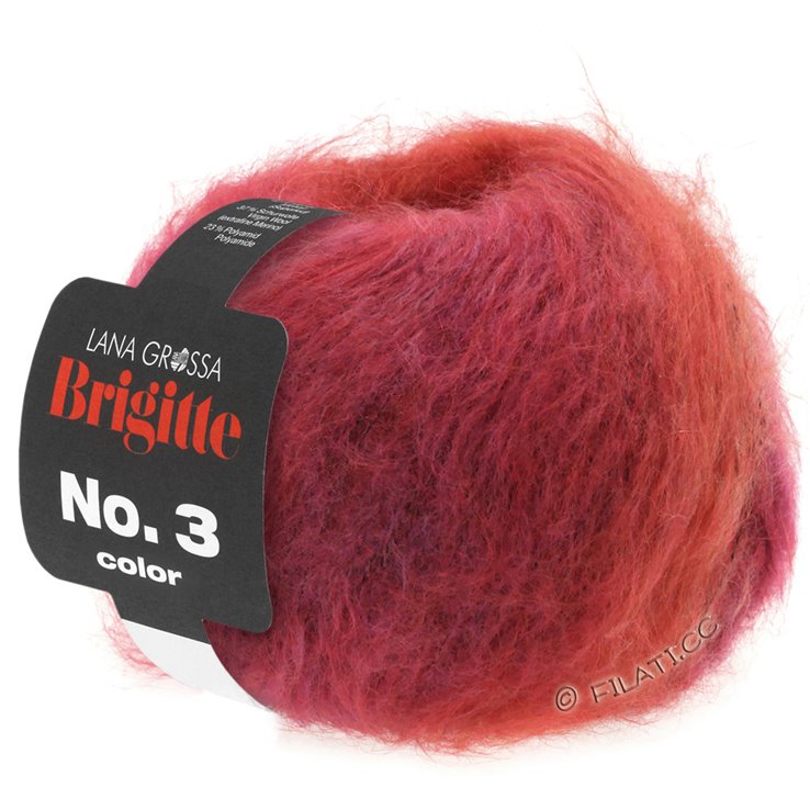 Lana Grossa BRIGITTE NO. 3 Color | 101-fucsia/arancio/rosa vivo