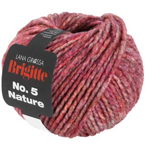 Lana Grossa BRIGITTE NO. 5 Nature | 106-rosa vivo/grigio marrone puntinato