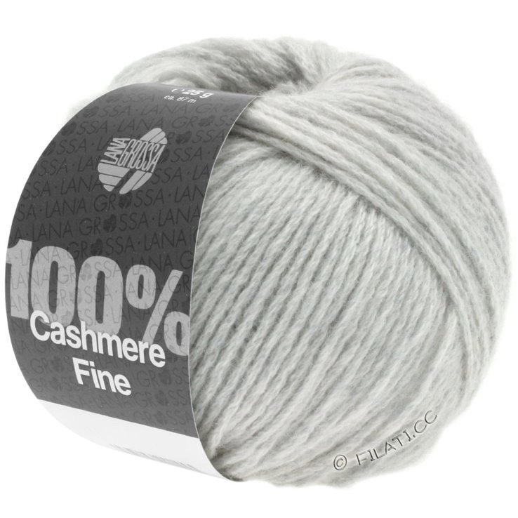 Lana Grossa 100% Cashmere Fine | 01-grigio argento