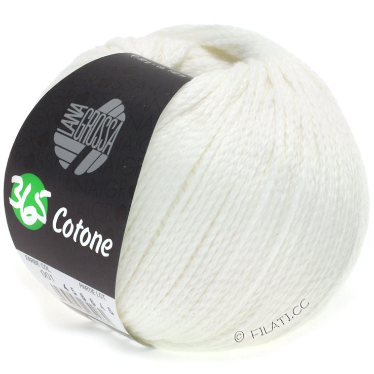Lana Grossa 365 COTONE | 01-bianco