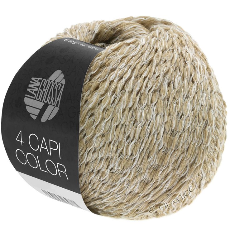 Lana Grossa 4 CAPI Color | 101-bianco/beige