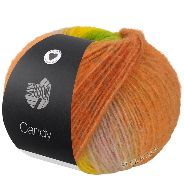 Lana Grossa CANDY | 01-rosa antico/rosa grigio/beige grigio/verde giallo/giallo/cammello/beige/menta/arancio/blu/fango/grigio chiaro/grigio pallido