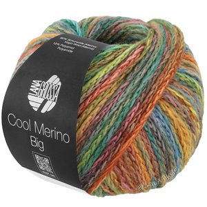 Lana Grossa COOL MERINO Big Color | 404-caramello/giada/ottanio/ocra/oliva/rosa/marrone scuro