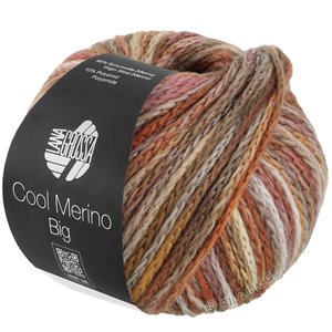 Lana Grossa COOL MERINO Big Color | 406-torrone/beige/taupe/cognac/palissandro/grigio argento/grigio marrone/rosa antico