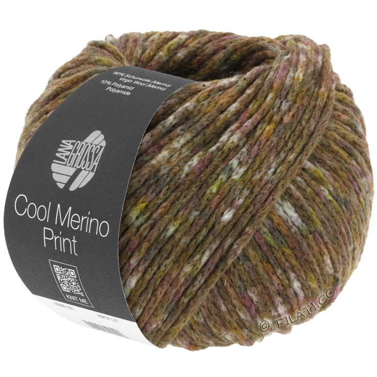 Lana Grossa COOL MERINO Print | 105-beige grigio/torrone/taupe