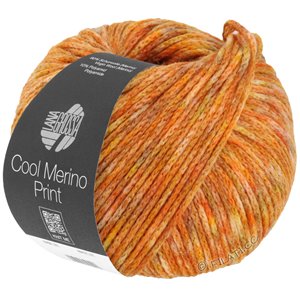 Lana Grossa COOL MERINO Print | 111-giallo/arancio/cammello/oliva chiaro