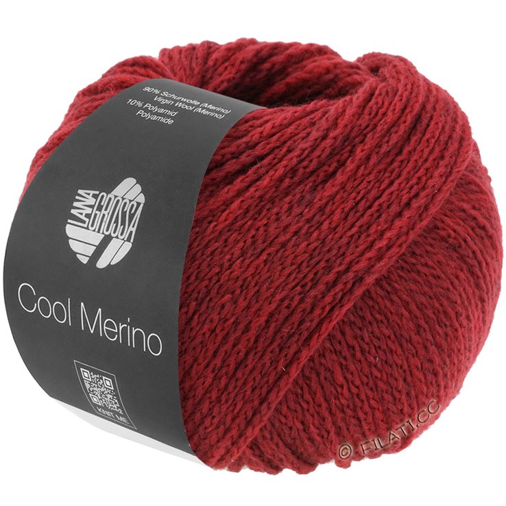 Lana Grossa COOL MERINO | 001-rosso scuro
