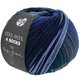 Lana Grossa COOL WOOL 4 SOCKS PRINT II | 7795-blu acciaio/grigio chiaro/inchiostro blu/blu notte/blu violetto/grigio