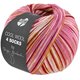 Lana Grossa COOL WOOL 4 SOCKS PRINT III | 7201-rosa vivo/rosso vino/ecru/giallo/cammello