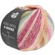 Lana Grossa COOL WOOL 4 SOCKS PRINT | 7757-grigio chiaro/rosso vino/verde/giallo/ocra/cachi/ottanio chiaro/rosa vivo