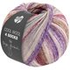 Lana Grossa COOL WOOL 4 SOCKS PRINT | 7764-menta/rosa pastello/bacca/porpora blu/beige delicata/grigio marrone/argilla rosso/mora/grigio chiaro
